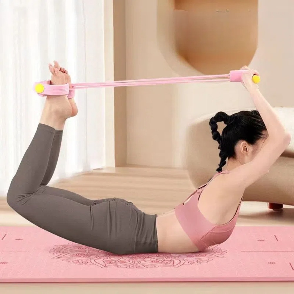 Yoga Pedal Puller Fitness Equipment - Zestaw 6 gum oporowych TPE do