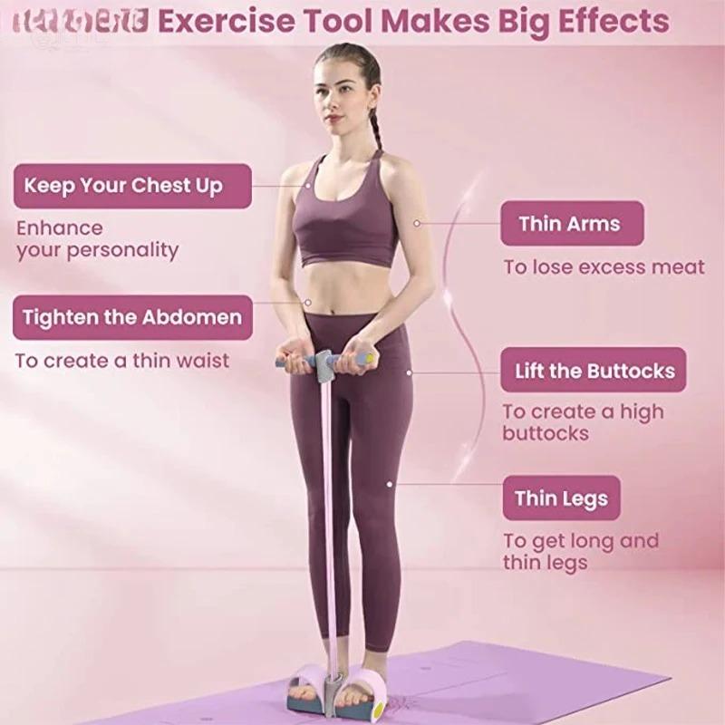 Yoga Pedal Puller Fitness Equipment - Nowe 4-rurkowe taśmy oporowe, pedały do