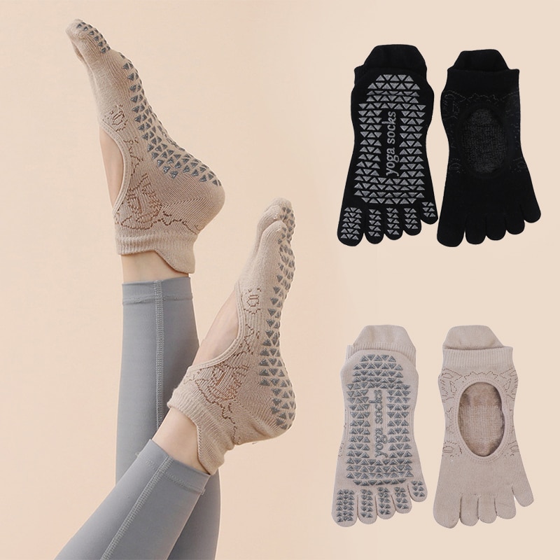 Yoga Dance & Fitness Center Llc - Skarpetki z palcami do jogi wysokiej