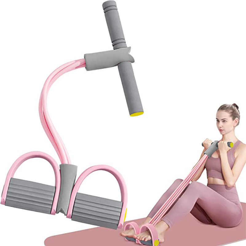 Yoga Pedal Puller Fitness Equipment - Gumy oporowe 4-tubowe z pedałami do
