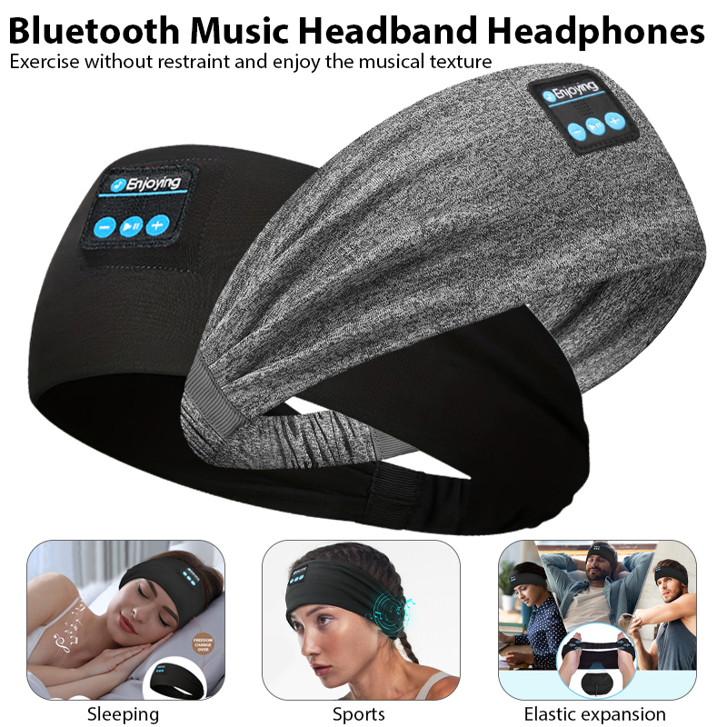 Yoga Fitness Video - Bezprzewodowe słuchawki Bluetooth z opaską do