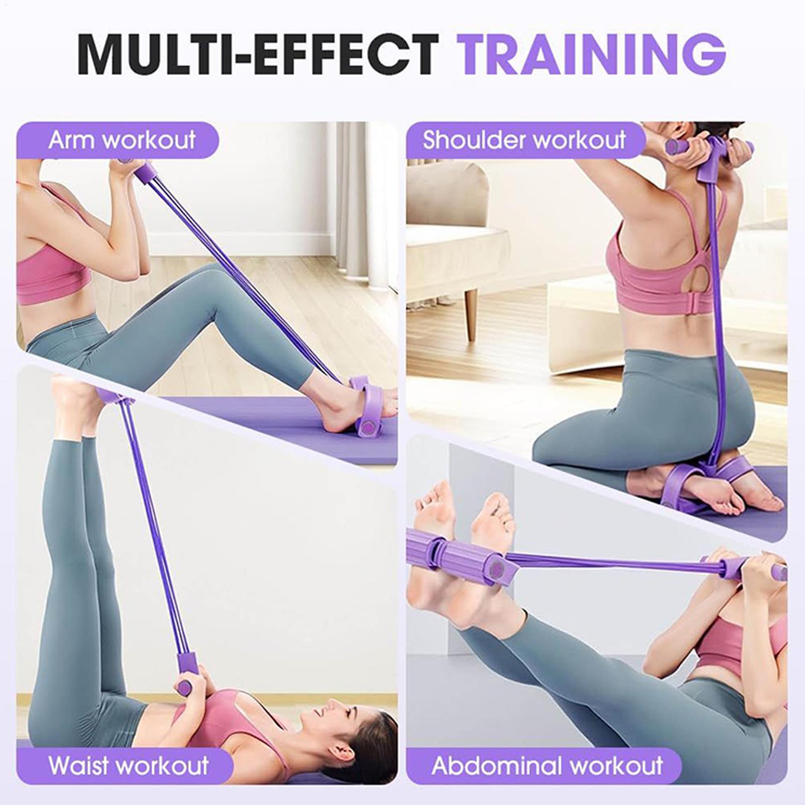 Yoga Pedal Puller Fitness Equipment - Gumy oporowe 4-rurkowe do jogi, pedał,
