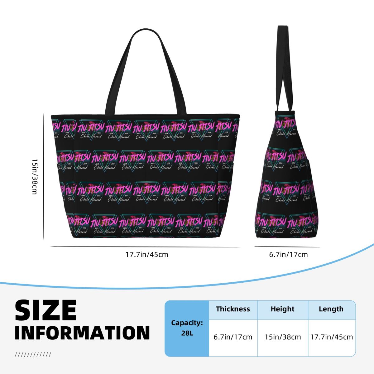 Torba plażowa w stylu retro z  – Yoga Fitness Jiu Jitsu recenzja i cena