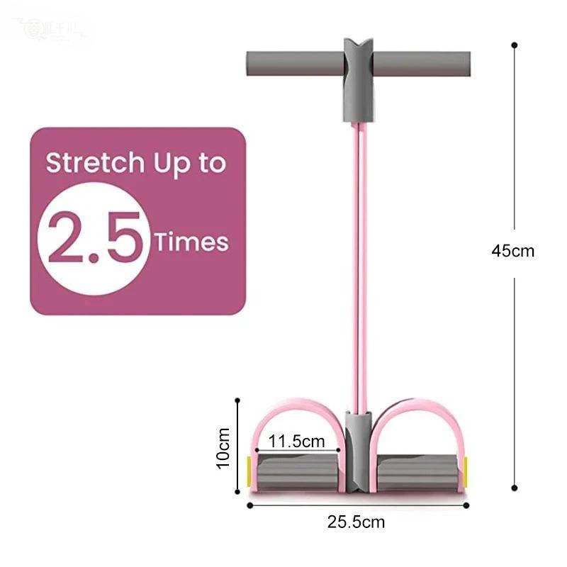 4-tubowe gumy oporowe do ćwicz – Yoga Pedal Puller Fitness Equipment recenzja i cena