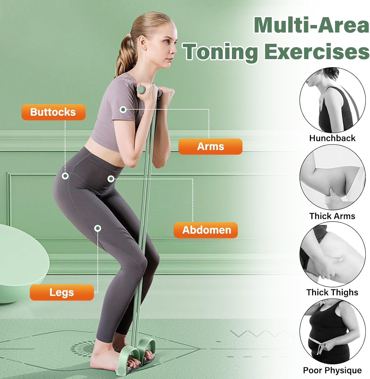 6 Gumowych Taśm Opórnych z Uch – Yoga Pedal Puller Fitness Equipment recenzja i cena