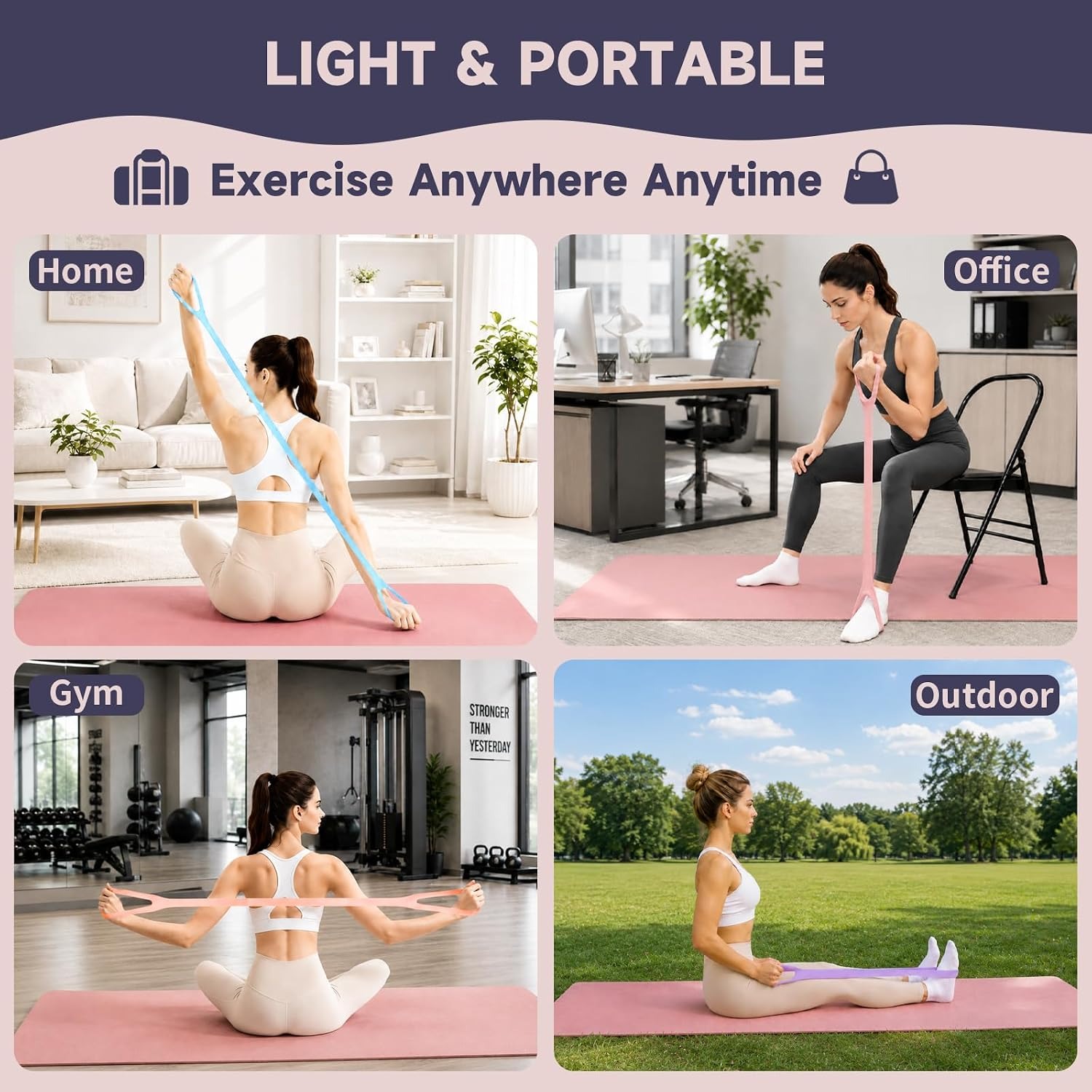 2 sztuki silikonowych gum opor – Figure 8 Resistance Band recenzja i cena