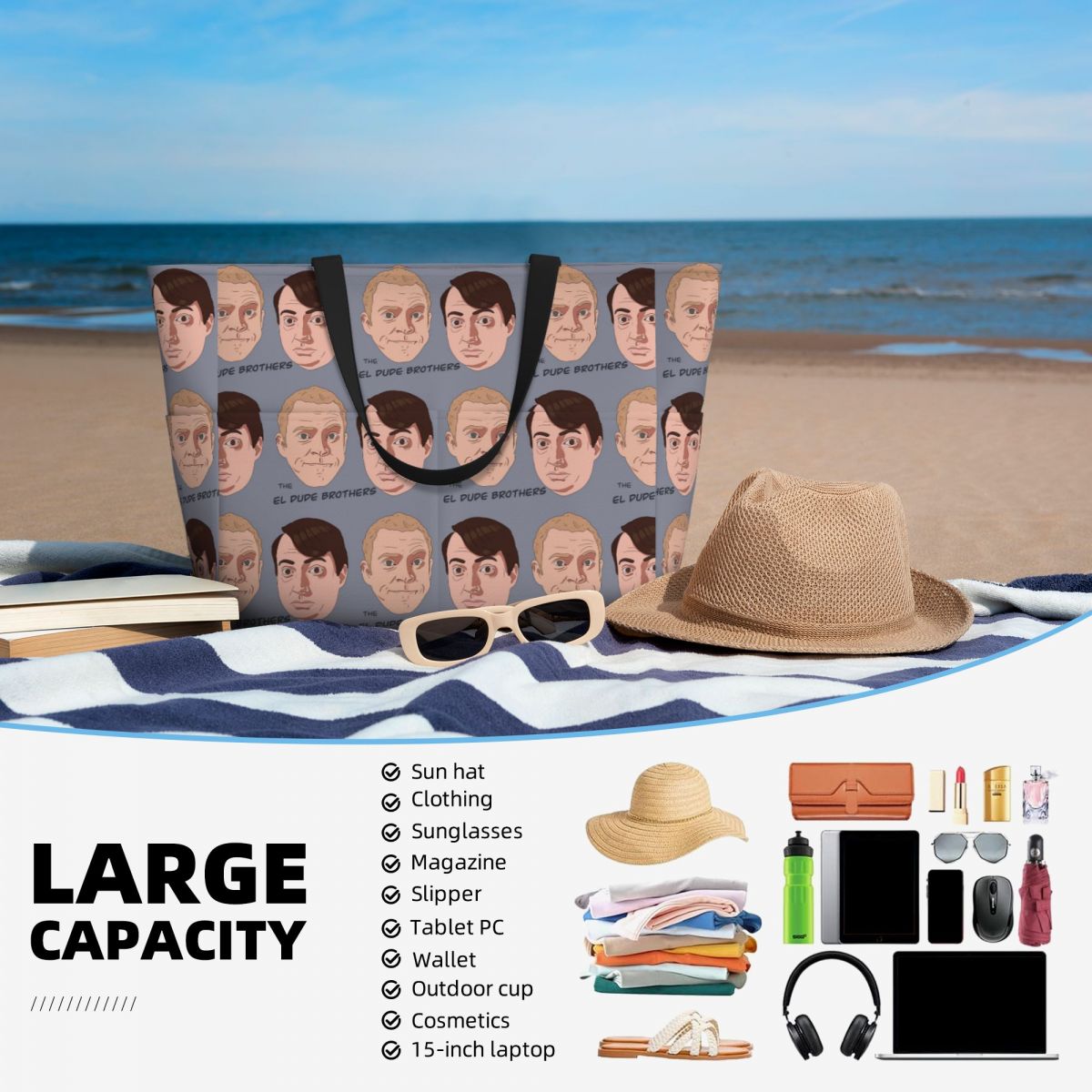 Torba plażowa Peep Show Mark i – Yoga Fitness Dude recenzja i cena
