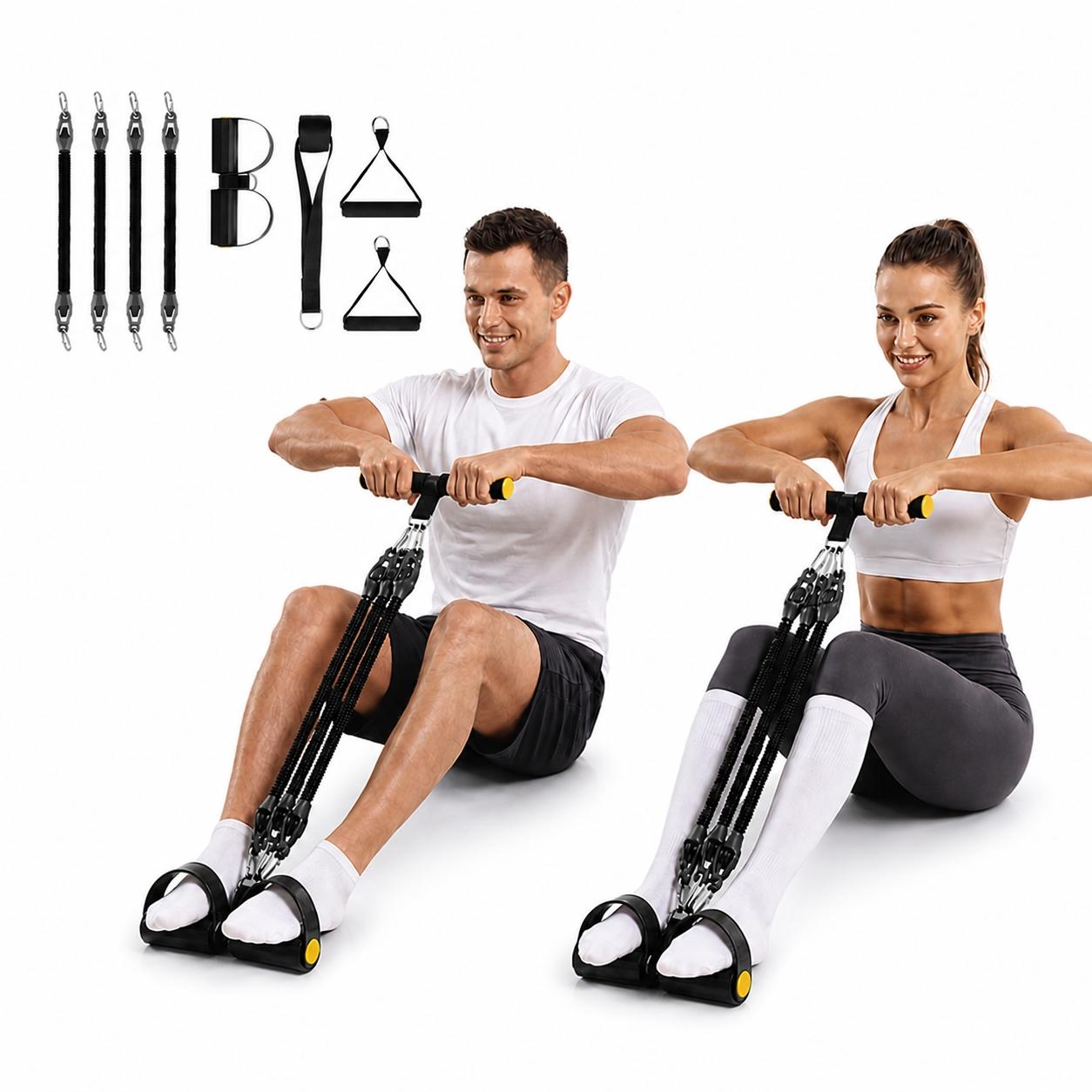 Ulepszone 4-rurkowe gumy oporo – Yoga Pedal Puller Fitness Equipment recenzja i cena