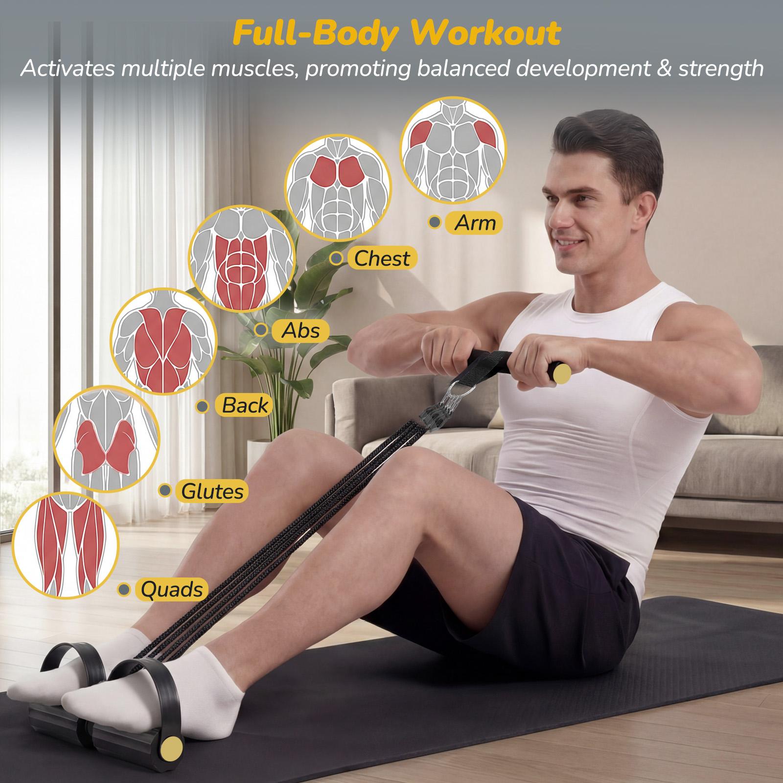 Ulepszone 4-rurkowe gumy oporo – Yoga Pedal Puller Fitness Equipment recenzja i cena