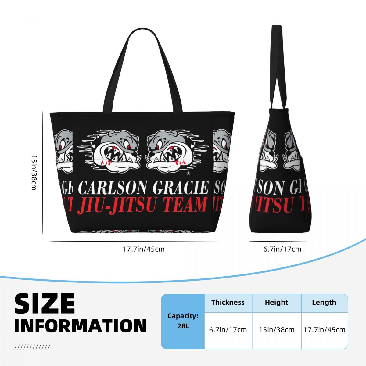 Torba plażowa z logo drużyny C – Yoga Fitness Jiu Jitsu recenzja i cena