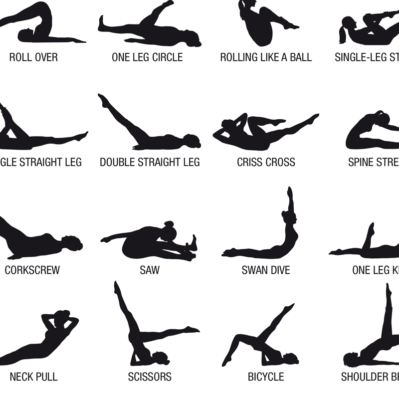 Plakat bez ramy z schematem ćw – Yoga Fitness Workout recenzja i cena