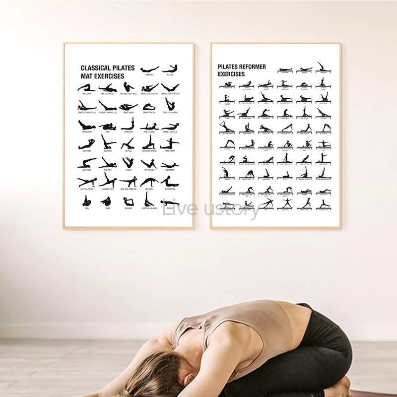 Plakat bez ramy z schematem ćw – Yoga Fitness Workout recenzja i cena