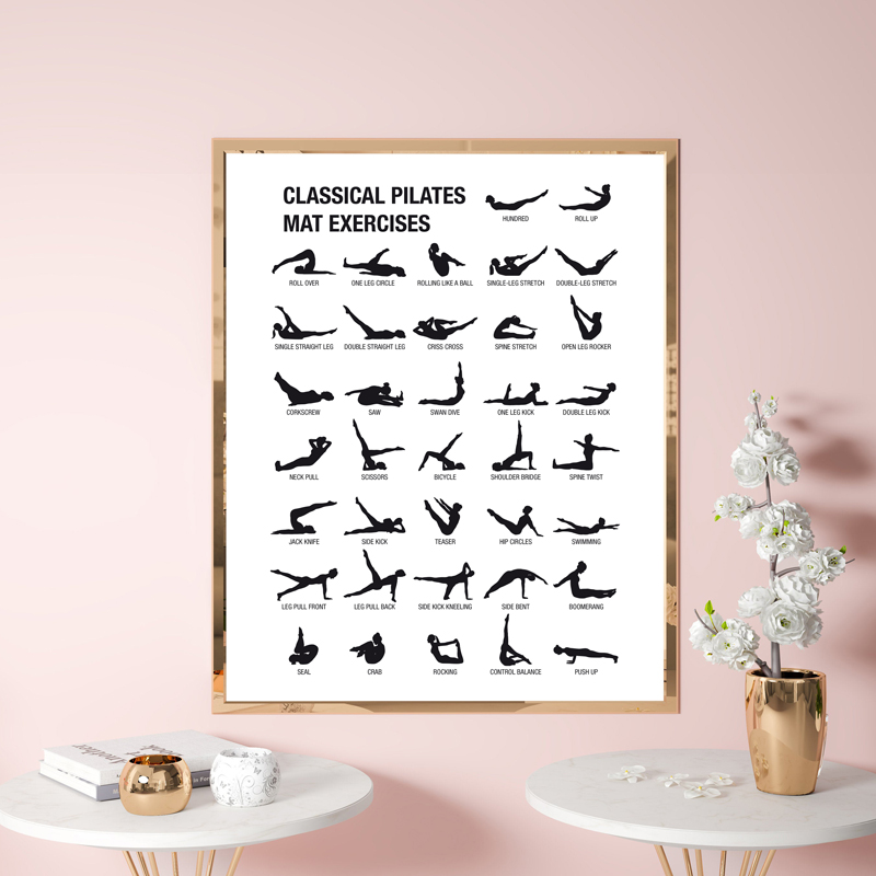 Plakat bez ramy z schematem ćw – Yoga Fitness Workout recenzja i cena