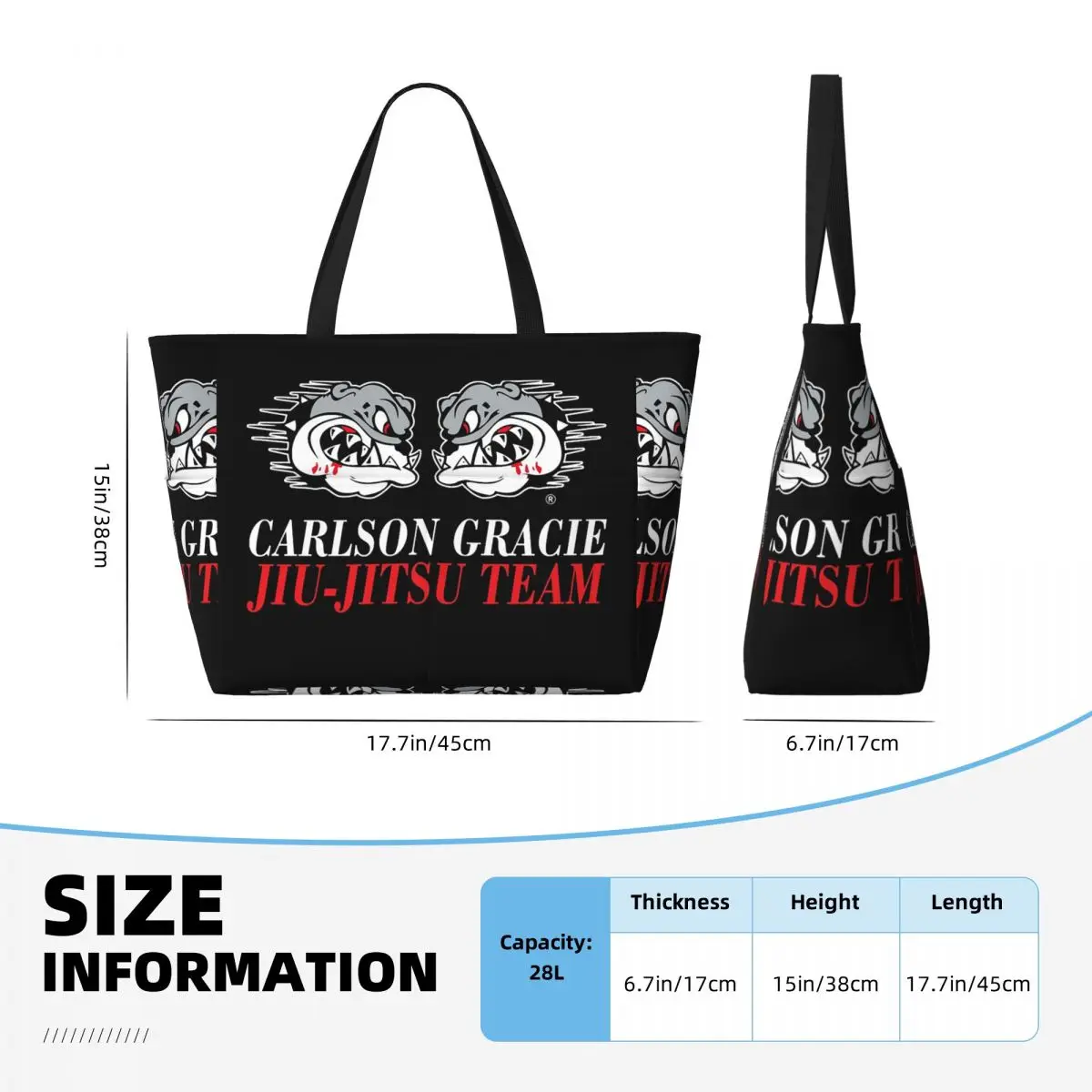 Torba plażowa z logo drużyny C – Yoga Fitness Jiu Jitsu recenzja i cena