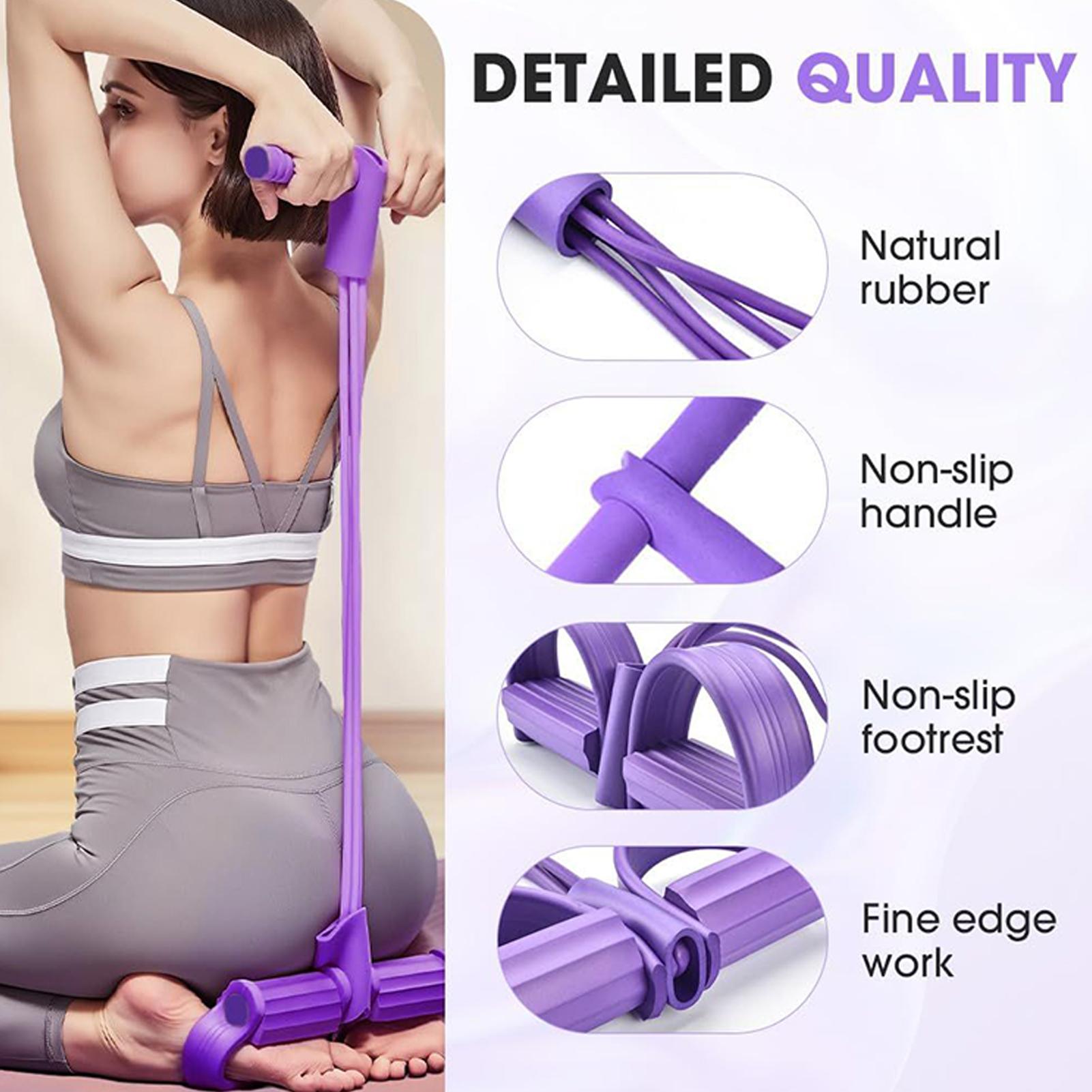 Gumy oporowe 4-rurkowe do jogi – Yoga Pedal Puller Fitness Equipment recenzja i cena