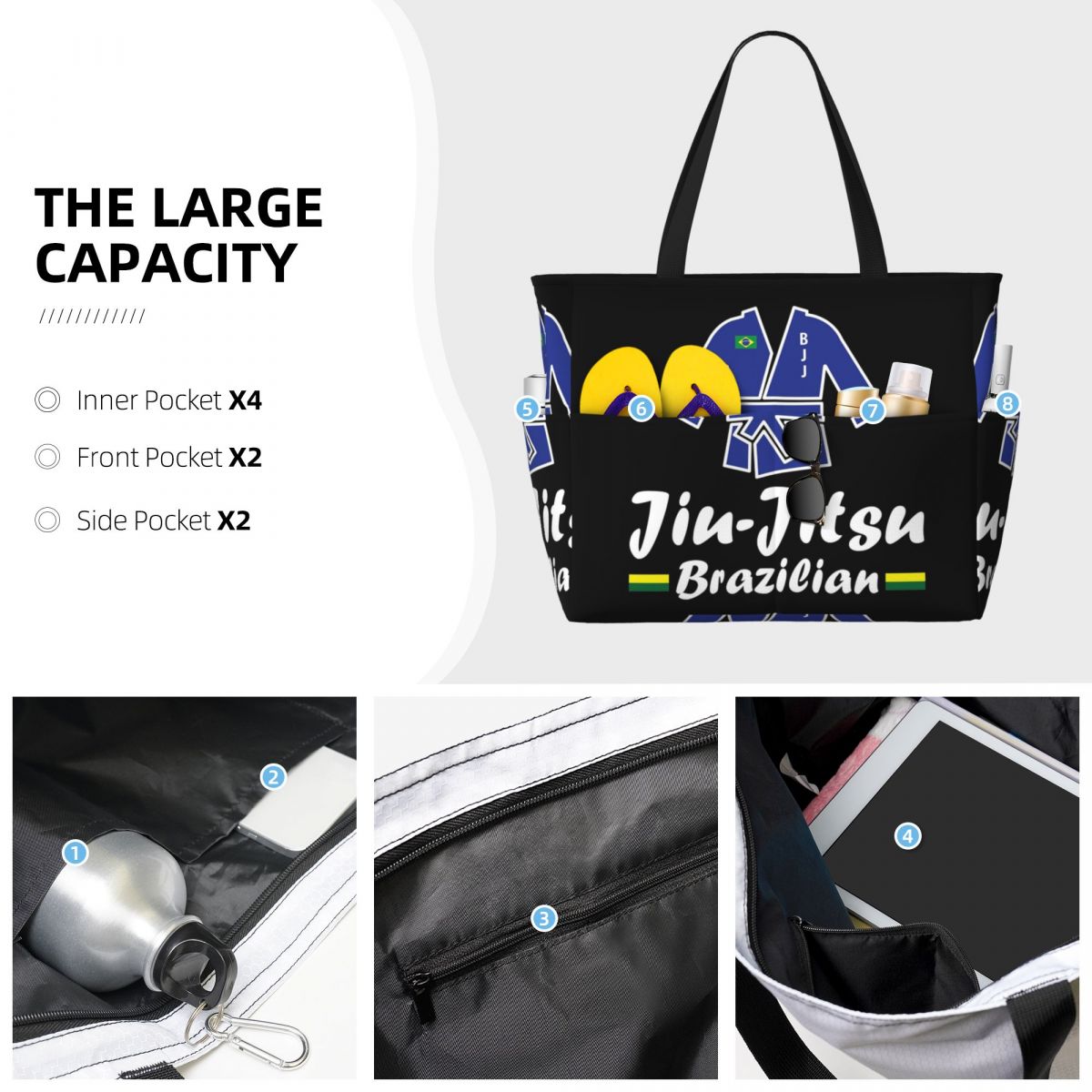 Torba plażowa Jiu-Jitsu, torba – Yoga Fitness Jiu Jitsu recenzja i cena